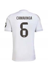 Real Madrid Eduardo Camavinga #6 Voetbaltruitje Thuis tenue 2025-26 Korte Mouw